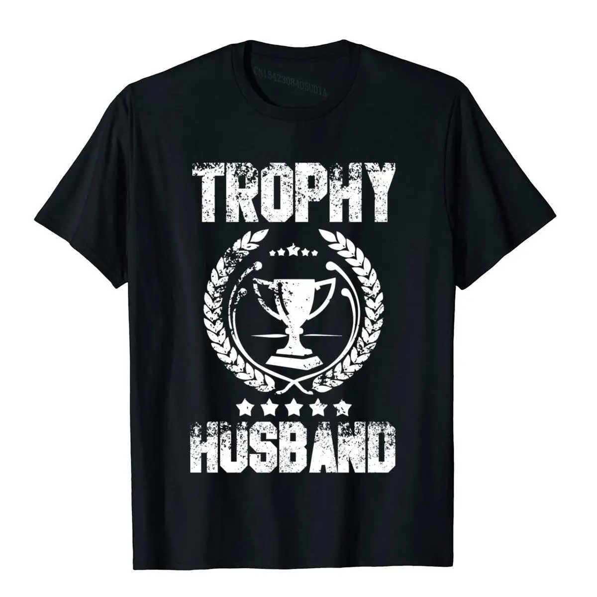 Mens Trophy Husband Funny Father's Day Gift Hoodie__B11216black