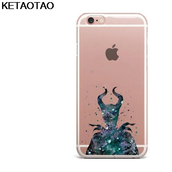 KETAOTAO ананас Одри Хепберн слон Рапунцель чехол для телефона s для iPhone 4 5S 6S 7 8 X чехол кристально чистый мягкий TPU чехол s - Цвет: Серебристый