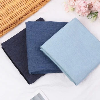 

50*75cm Cotton Fabric Washed Denim Clothes Home Textile Bedding Sewing Handmade Clothes Dress Home DIY Crafts Materials