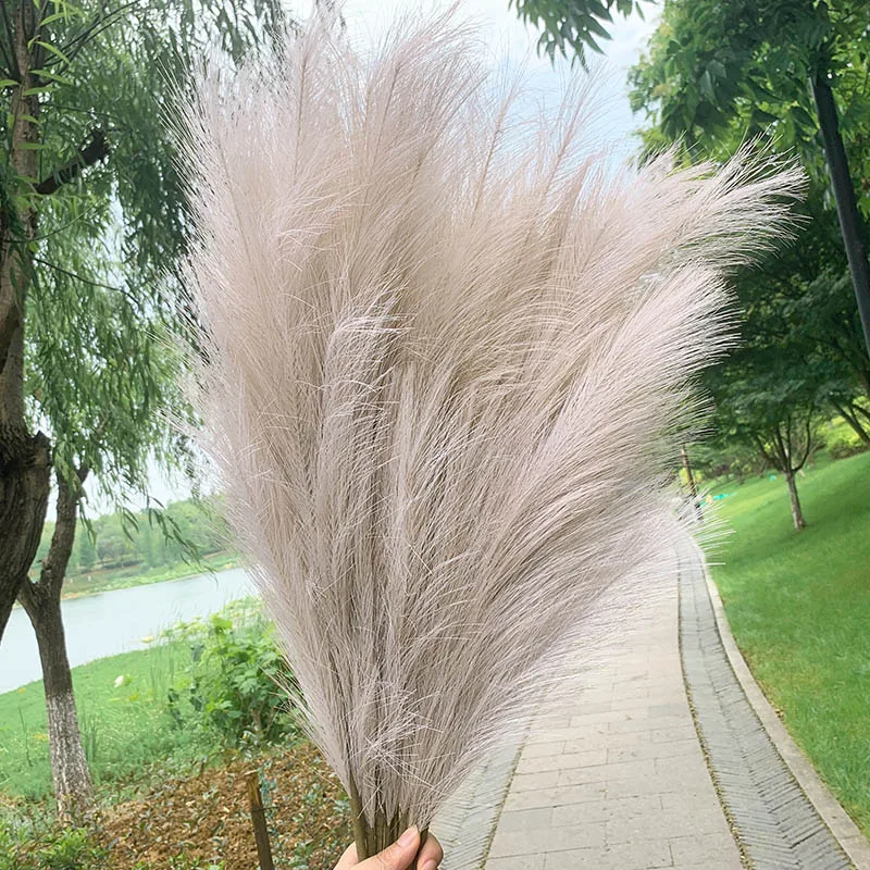 tree outdoor artificial flora artificial & dried flora 5Pcs Faux Pampas Grass Large 120/100/85cm Flower Bouquet Fake Artificial Pampas Grass Decor Tall Fluffy Stems Living Room Decor silk flower artificial & dried arrangements