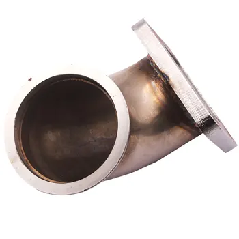 

Stainless Steel 3.0" V-Band T3 Turbo Exhaust 90 Degree Elbow Adapter Flange