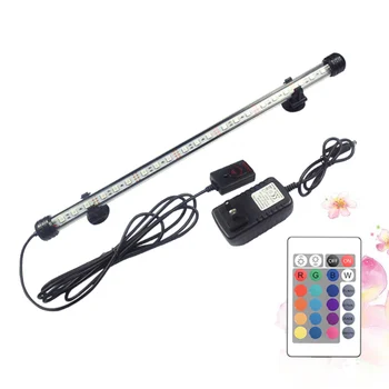 

1 Set Highlight Aquarium Lamp Waterproof LED Lighting Lamp Remote Control Colorful Dimming Light Fish Tank Lighting Lamp for Fis
