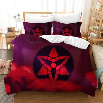 

NARUTO Bedding Set Luxury Jogo De Cama Couple Bed Sheet Duvets And Linen Sets Duvet Cover Set Posciel Comforter Bedding Sets