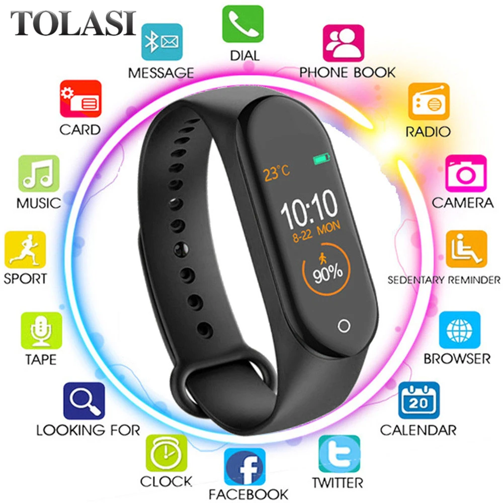 

M4 Smart bracelet Watch band 4 Fitness Tracker Sport Heart Rate Blood Pressure Smartband Monitor Health Wristband PK M3 band 4