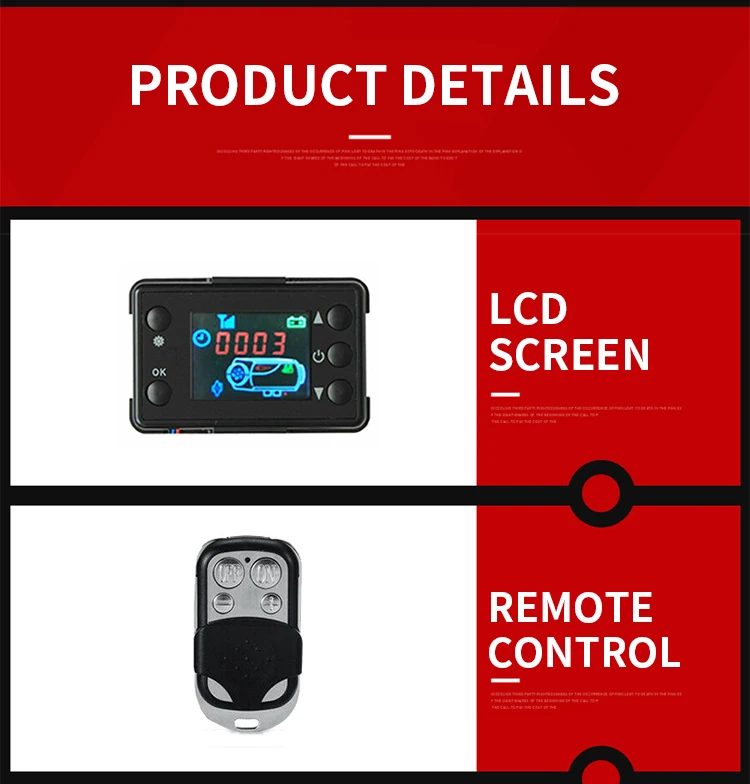 12V/24V Parking integrated Car Home Air Heater installation-free Electric heater