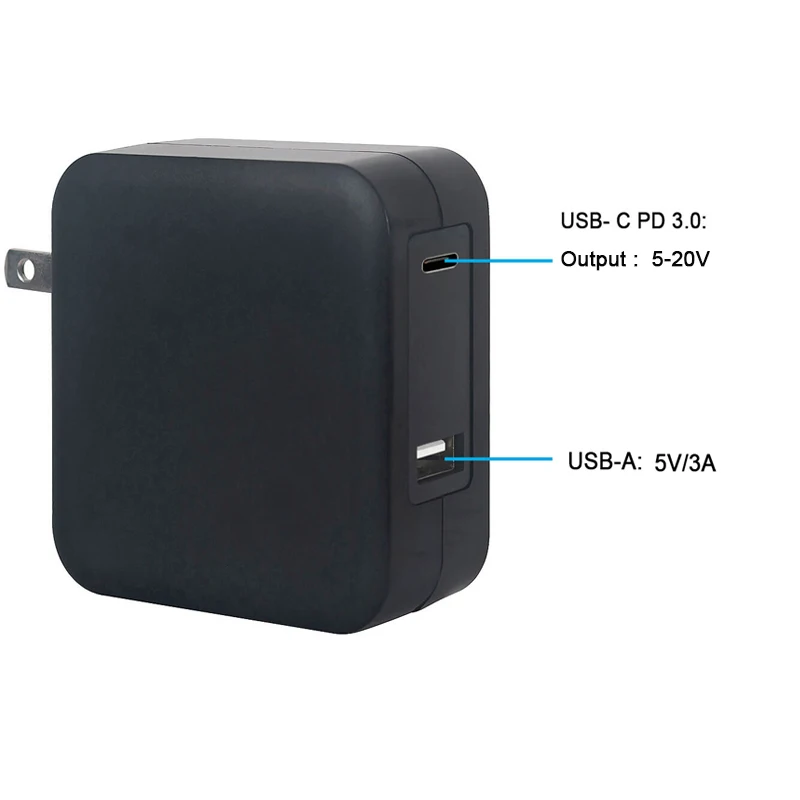 Универсальное зарядное устройство для ноутбука с USB C PD 3,0 настенное зарядное устройство для Macbook Pro, hp, acer, Levono, смартфона