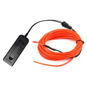 

Battery Operated Luminescent Neon 2.3mm LED Lights Glow Wire String Strip Rope EL Wire String Strip Rope Tube Red