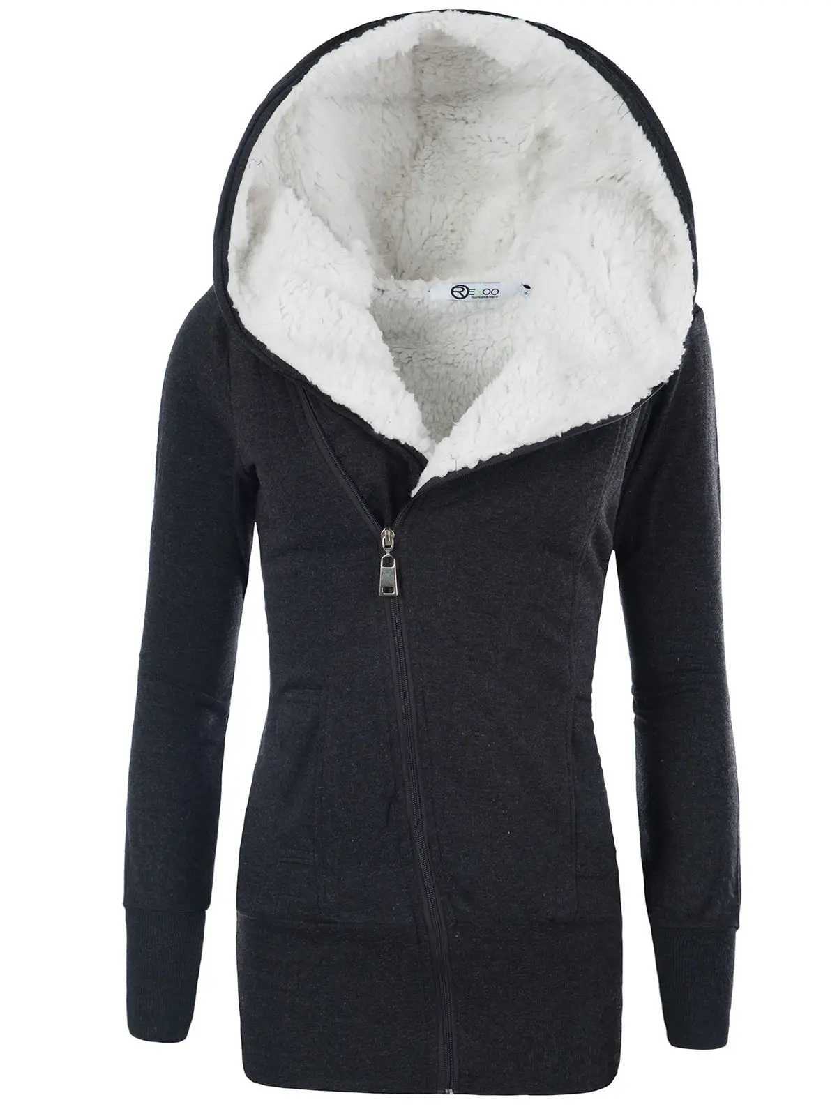 ZOGAA 2020 Slim Winter Women Jackets Wool Cotton Coat Padded Long Slim Hooded Parkas Female Plus Size Warm Wool Outwear Clothing