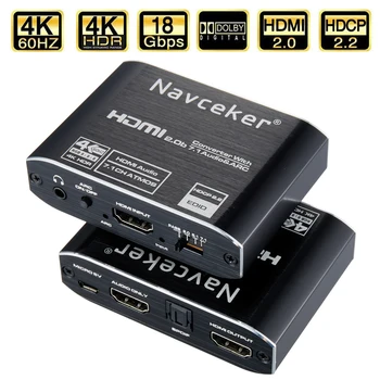 

2020 HDMI Audio Extractor 4K HDMI SPDIF Converter 5.1 HDMI to HDMI to RCA Splitter Optic TOSLINK Switch Digital 7.1 HDMI Adapter