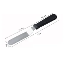 Для украшения торта угловой глазурь шпатель набор деревянной ручкой нержавеющая сталь офсетная глазурь шпатель прямой глазурь нож