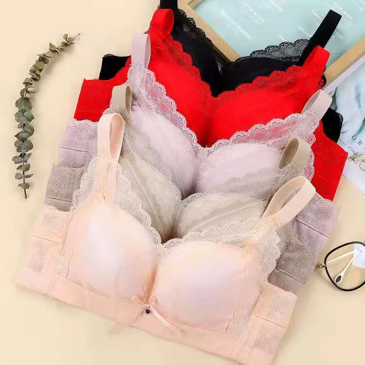 

Sexy Lace Bra, Breathable No Steel Ring Underwear, Women Gather Together to Collect the Secondary Breast Adjustable Bra