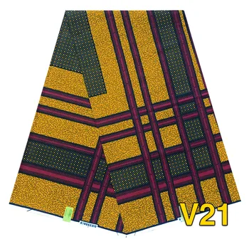 

RONVITAL TEXTILE WAX PRINT FABRIC 100% COTTON DIY MATERIAL ANKARA FABRIC 6 YARDS/PCS FREE SHIPPING LADY CLOTH