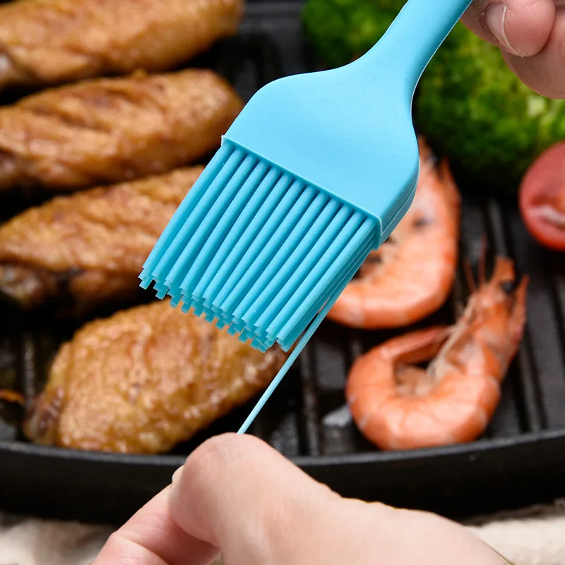 1Pc Silicone Form Baking Pastry Brush DIY Cake Bread Barbecue Oil Soft Painting Spatula Kitchen Cooking Tools for Steak