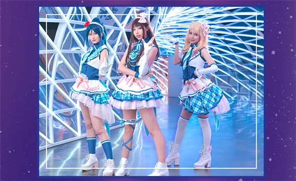 LoveLive! Sunshine! Aqours после школы Chika Riko kanan Dia You Yoshiko Hanamaru Mari Ruby косплей костюм красивая женщина платье