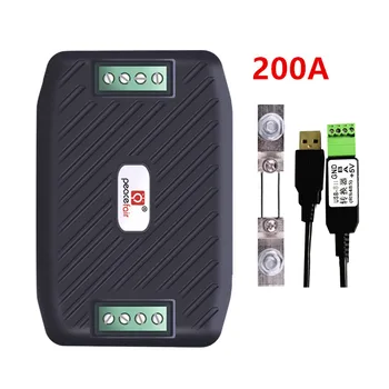 

Laatste DC 0-300V Watt Meter RS485 Modbus Doos Spanning Stroom Kwh Energie Power Meter Ammeter Voltmeter Meter met 200A shunt