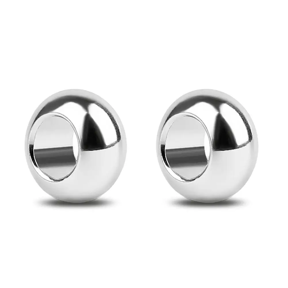 Areyourshop Aluminum Alloy Exquisite Slider Fit for 4mm Headphone Cable Splitter Black Silver Wholesale Slider Rings