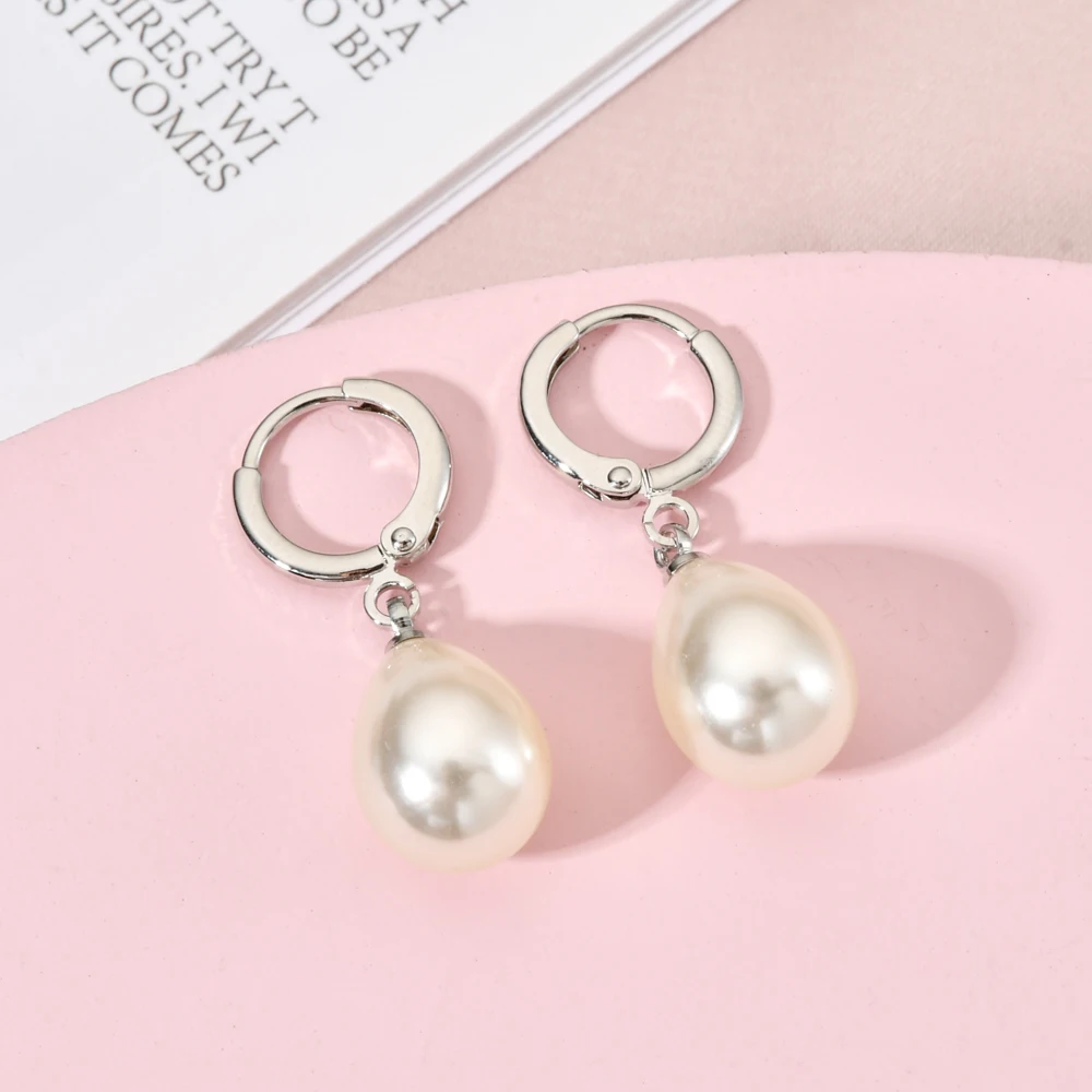 Pearl Earrings Drop Earrings Dome Teardrop Earrings Tsunami water drop pearl earrings women/girls sweet and romantic earrings ER-458