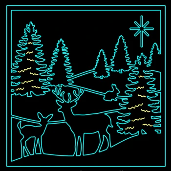 

2019 New 3D Metal Cutting Dies and Scrapbooking For Paper Making Christmas Trees Elk Decor Embossing No Stamps Frame Card Craft