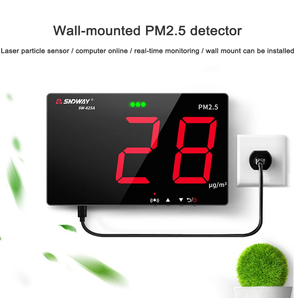 Монитор качества воздуха/мини-лазер PM2.5 монитор Настенный/Inovafitness PM2.5 детектор/газовый монитор/анализатор газа/диагностический инструмент