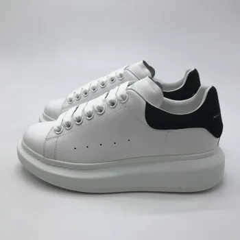 

2019-20 White shoes Men Women Flat Shoes Spring Autumn Casual Shoes True Leather Black Suede Tail Olomlb-mc Sneakers36-45
