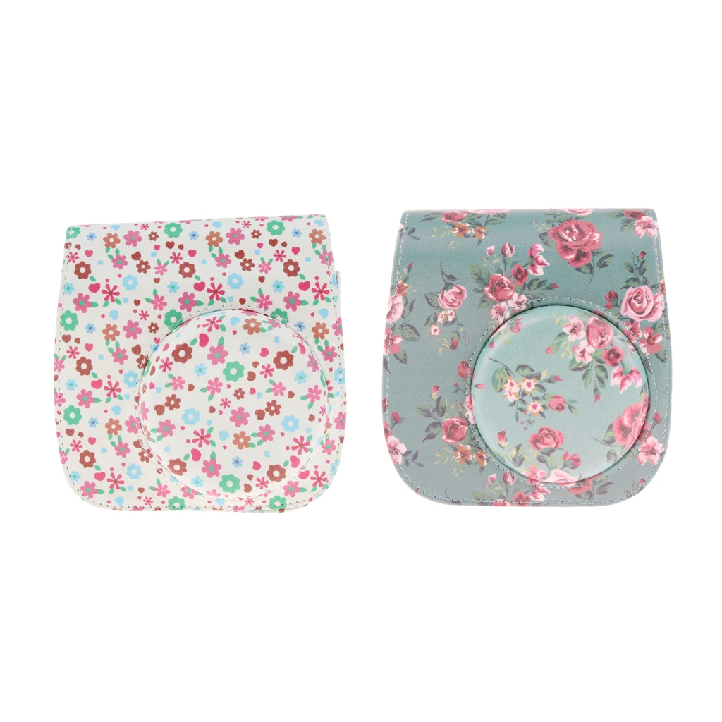 PU Leather Bag Case Cover for Fujifilm Instax Mini 8 8+ 9 Film Cameras Shoulder Strap Bag Protect Case Pouch 2019 New