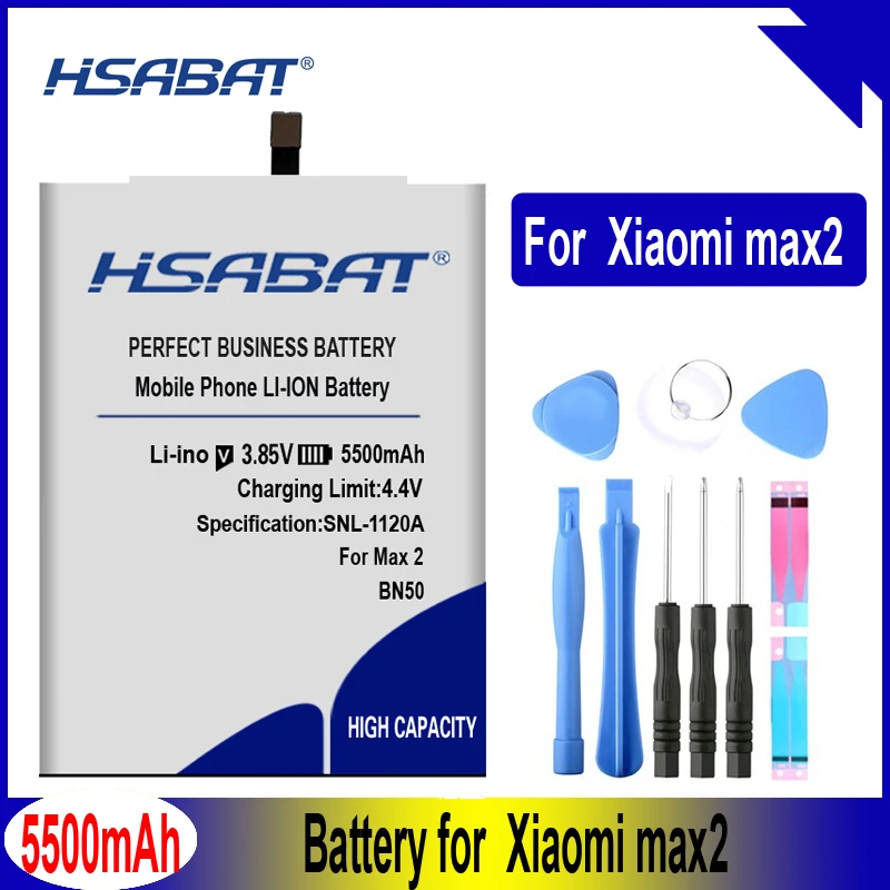 Аккумулятор HSABAT BN50 5500mAh для аккумуляторов Xiaomi max2
