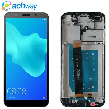 

5.45" Full For Huawei Y5 Prime 2018 LCD DRA-LX2 Display Touch Screen Sensor Glass Frame For Y5 2018 DRA-L21 DRA-L01 LCD Screen