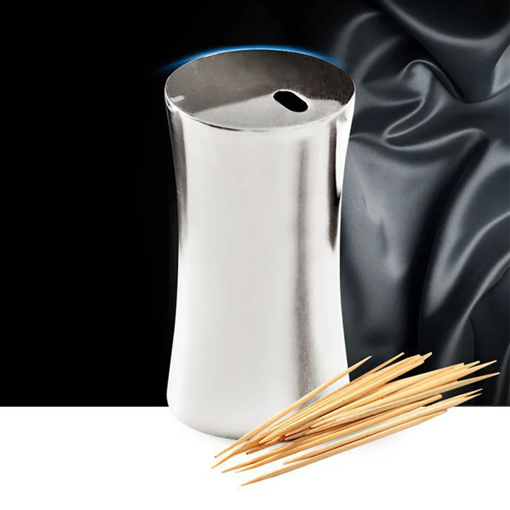 Современный дом с отверстием пылезащитный уплотнитель коробка нержавеющая сталь отель зубочистки Держатель Прочный хранения Ресторан вытягивать аксессуары