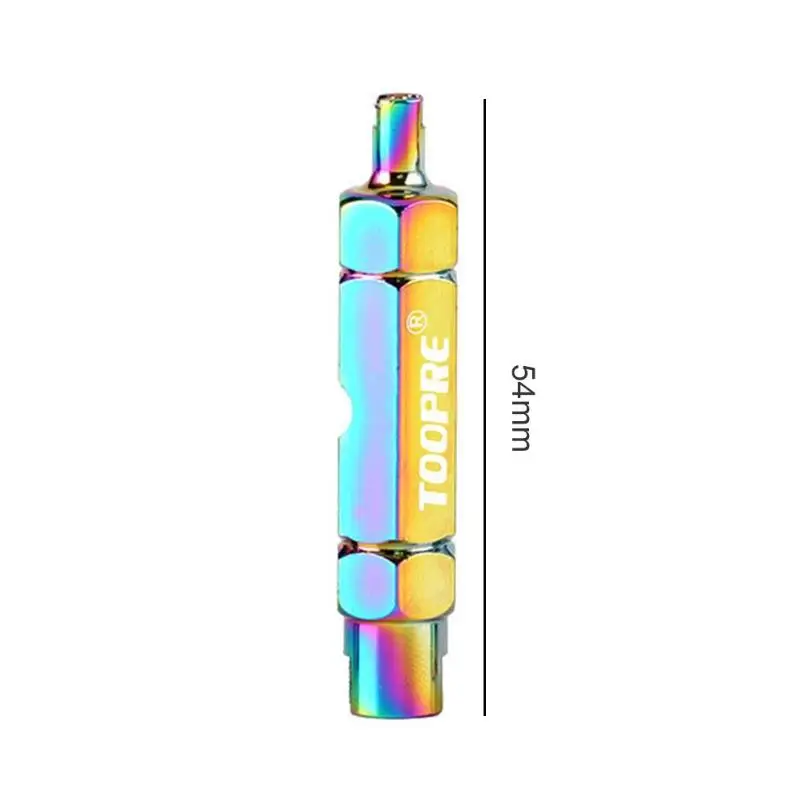 Алюминиевый сплав MTB велосипед двойной простой гаечный ключ сердечник клапана демонтаж инструменты для езды на велосипеде на улице аксессуары - Цвет: Multicolor
