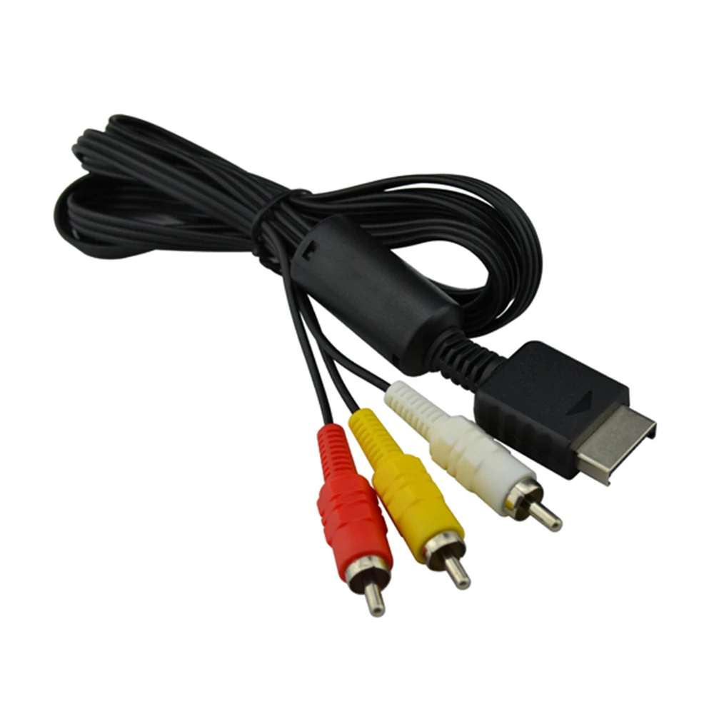 100 pcs Audio Video AV Cable to RCA For PlayStation for PS2 PS3 Sony Full Pin | Электроника