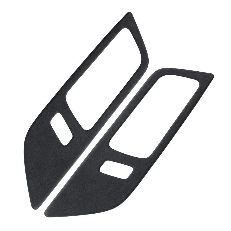 Alcantara Car Interior Moulding Door Handles Panel Cover Door Bowl Stickers Decals For Ford Mustang 2015~2020 Accessories