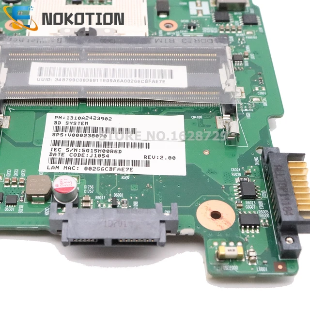 Nokotion 6050a2423901 Mb A02 V000238070 For Toshiba Satellite C600 C640 Laptop Motherboard Hm65 Gma Hd3000 Ddr3 Intel Hm65 Motherboard Intellaptop Motherboard Aliexpress