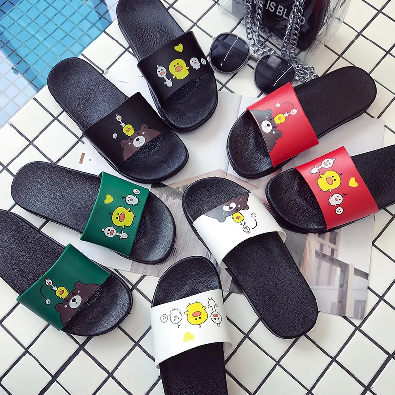 

2020 Chickens Bear Men and Women Children Parent and Child-Cool Slipper Summer Cartoon Small CHILDREN'S CHILDREN'S Slippers Slip