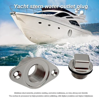 

Garboard Drain Plug Stainless Steel Polished Finish Seal M24 Threaded Rustproof Corrosion Resistance Marine Boat Professional