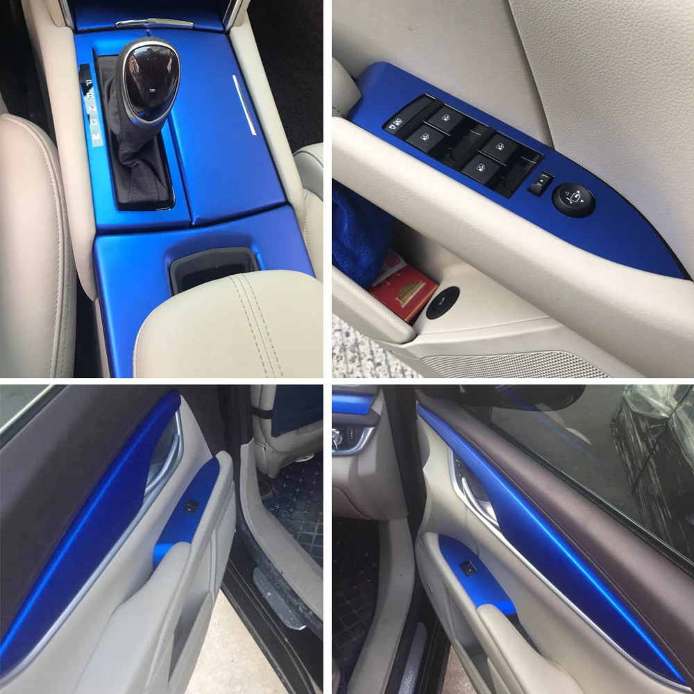 

Car Accessories 3D/5D Carbon Fiber Stickers For Cadillac XTS Interior Central Control Panel Door Handle Decorate Stying