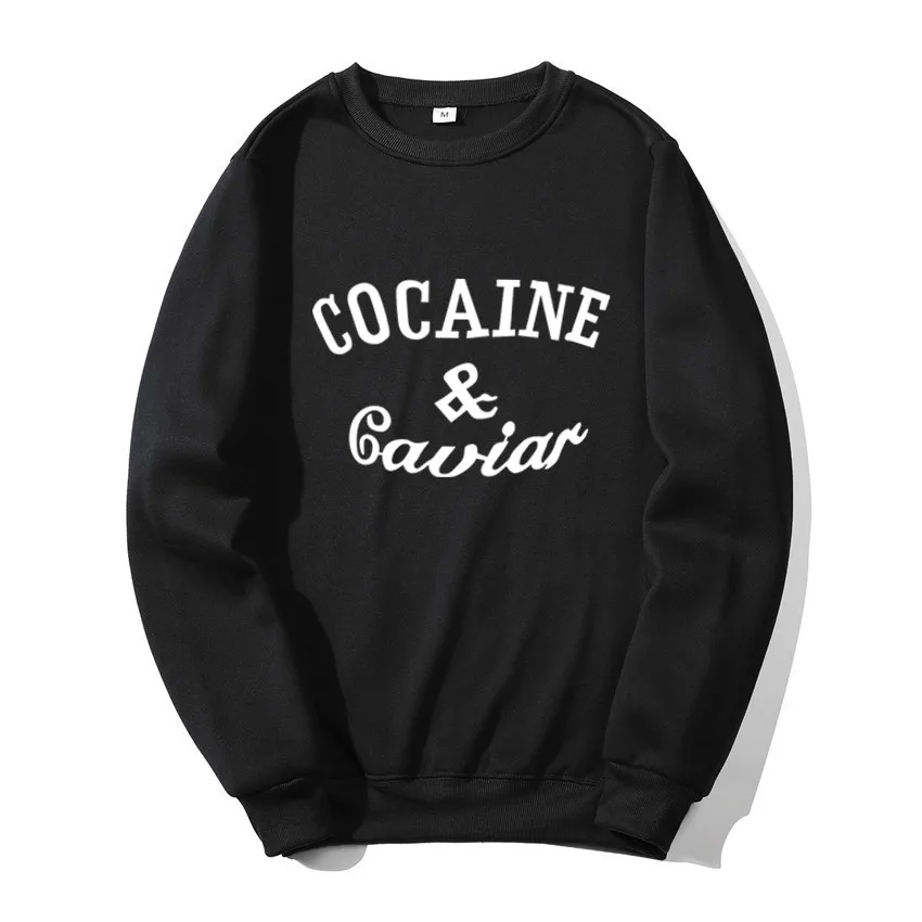 Новинка, Cocaina, икра, мужские толстовки с буквенным принтом, толстовки для мужчин, Повседневная Толстовка, хип-хоп капюшон, пуловер, верхняя мужская одежда