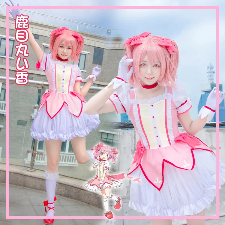 Puella Magi Madoka Magica Волшебная девочка Канамэ мадоки Обувь в Косплэй Костюм Короткие