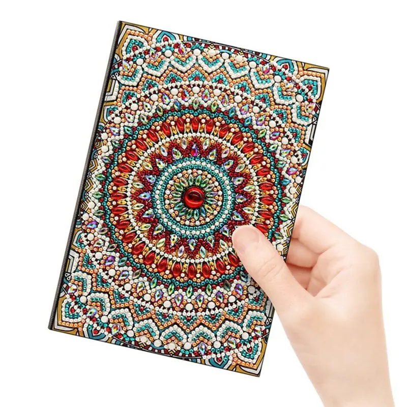 Diy Art Алмазный альбом для рисования дневник полная круглая вышивка мозаикой из стразов A5 64 страницы Сова Павлин блокнот