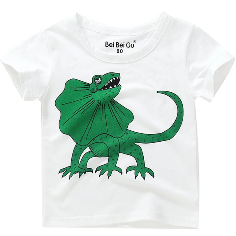 Boys T-shirt Kids Basic T Shirts Tractor Print Top Tees Children Cotton Clothing Baby Boy Design Shirts Kids Clothes - Цвет: F