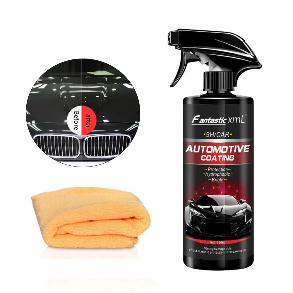  500ML Ceramic Spray Coating Car Polish Spray Sealant Top Coat Quick Nano-Coating Spray Wax Car Clea