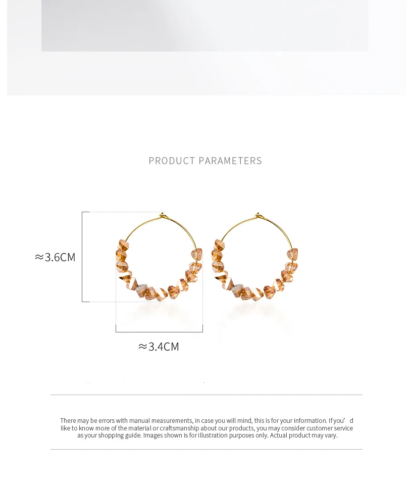 New Fashion Crystal Beads Big Circle Hoop Earrings 925 Sterling Silver Earring For Women Bohemian Wedding Engagement Jewelry (3)