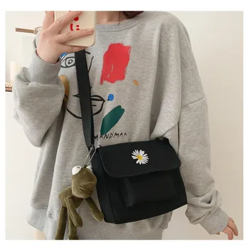 

Ladies 2020 Bags Women's Bag all-match Messenger Bag Fresh art Student Canvas Bag Women One-Shoulder Diagonal Bag