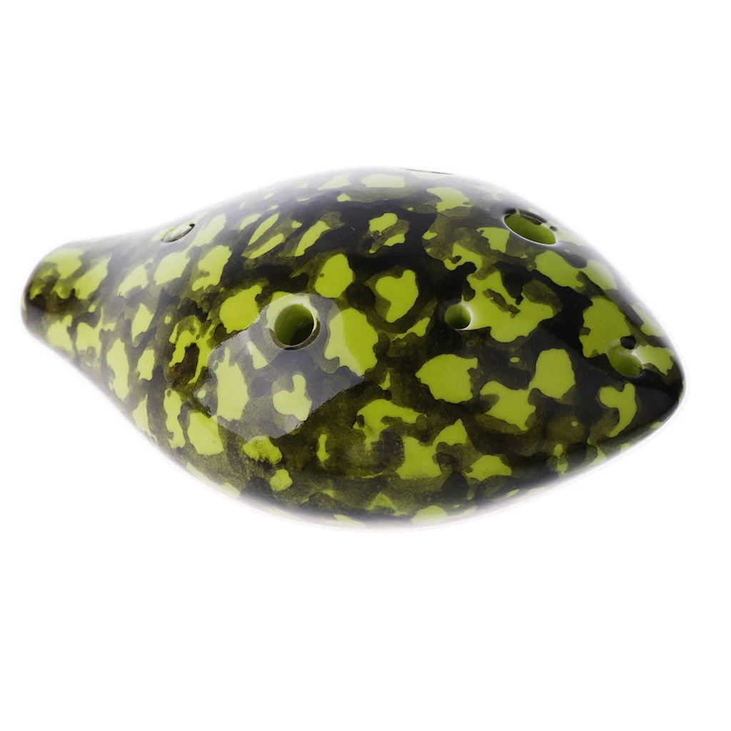 Light Green Мини 6 отверстий окарина альт C флейта Ветер музыкальный инструмент для начинающих подарок - Цвет: Light Green