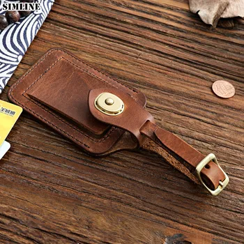 

Genuine Leather Luggage Tag Suitcase Name ID Address Tags Holder Bag Pendant Handbag Label Straps Portable Travel Accessories