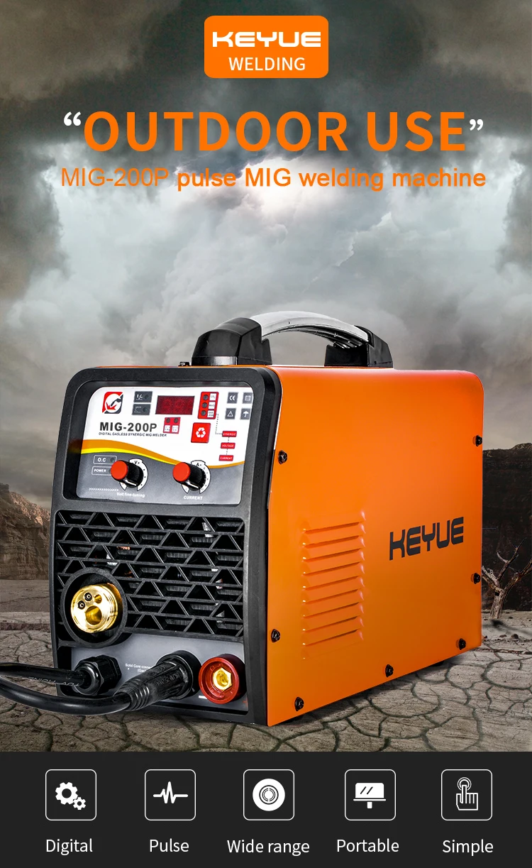 electric welding Inverter Pulse Single Phase 250A MIG Welding Machine Multifunction Synergic TIG MMA MIG Welder For Stainless Steel Aluminum Weld rework station