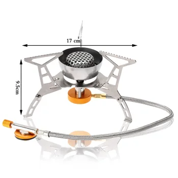 

Outdoor Stove Windproof Folding Gas Stoves Butane Burner Portable Foldable Split Furnace Cooking Camping Stove 3200W