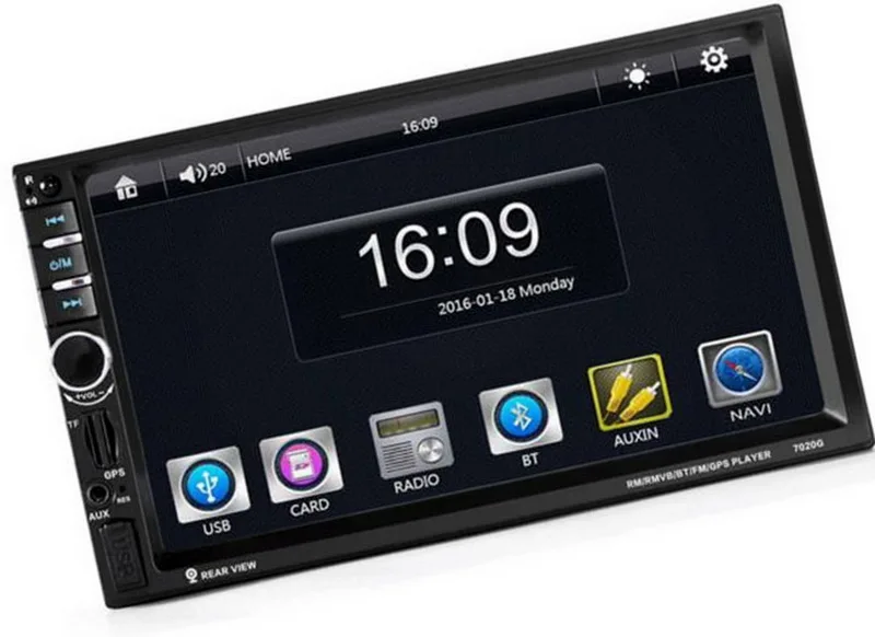 7'' GPS 2 Din Touch Screen Car Radio DVR