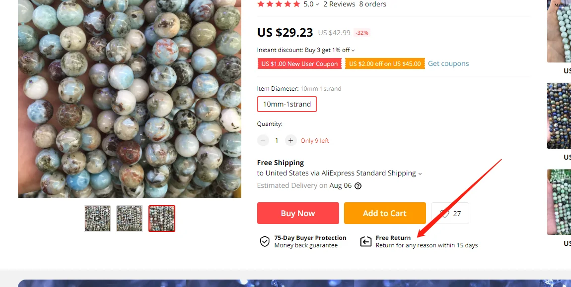 Mamiam Natural A+ Blue Flash Labradorite Diamond Faceted Beads 6mm Round Stone Diy Bracelet Necklace Jewelry Making Design