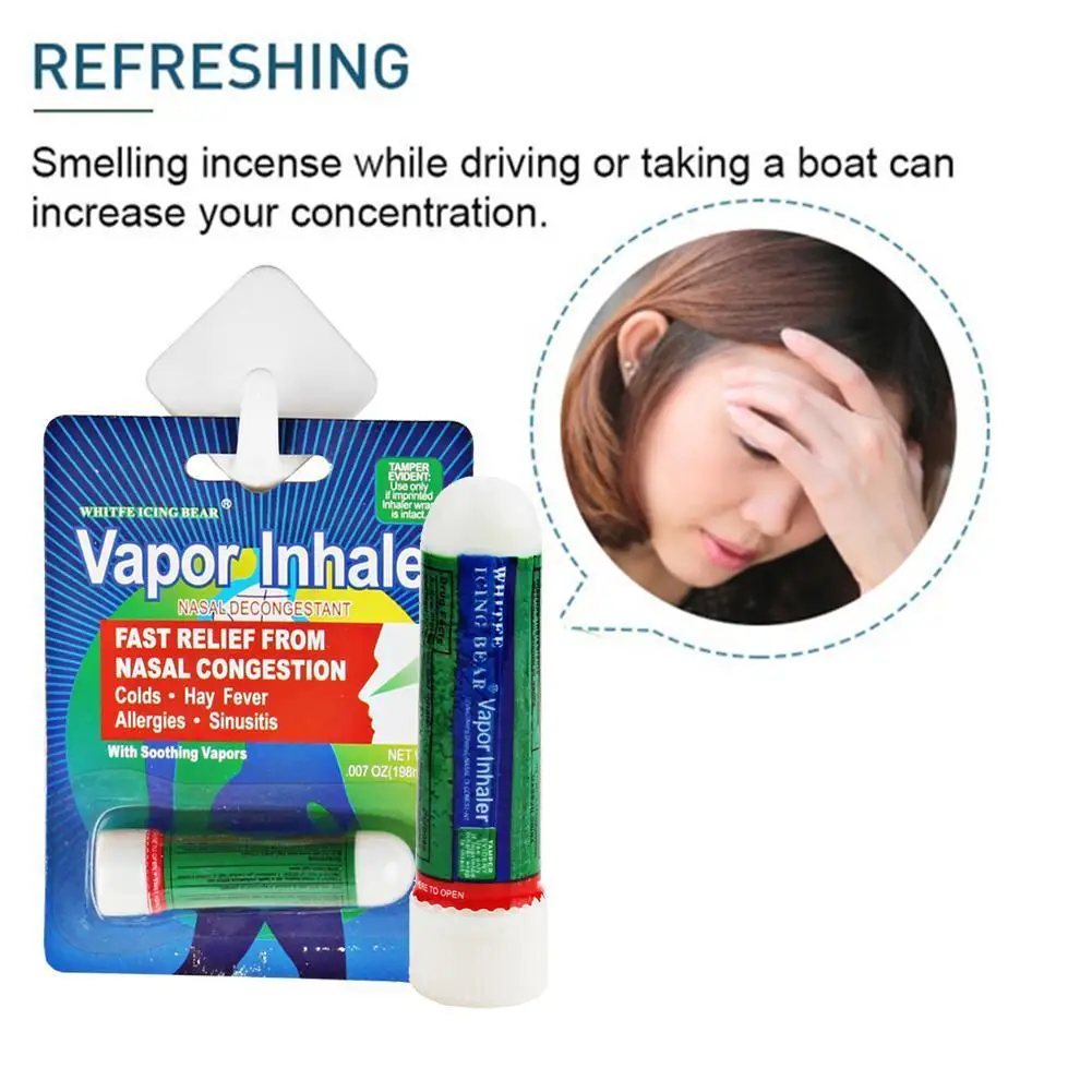 

Nasal Essential Oils 100% Original Thailand Nasal Inhaler Ointment Nose Cream Cool Cold Rhinitis Herb Massage Refresh Mint Q9L6