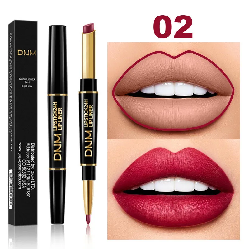 12 Color Lipstick Pen Doubleend Lip Makeup Lipstick Pencil Waterproof Long Lasting Tint Sexy